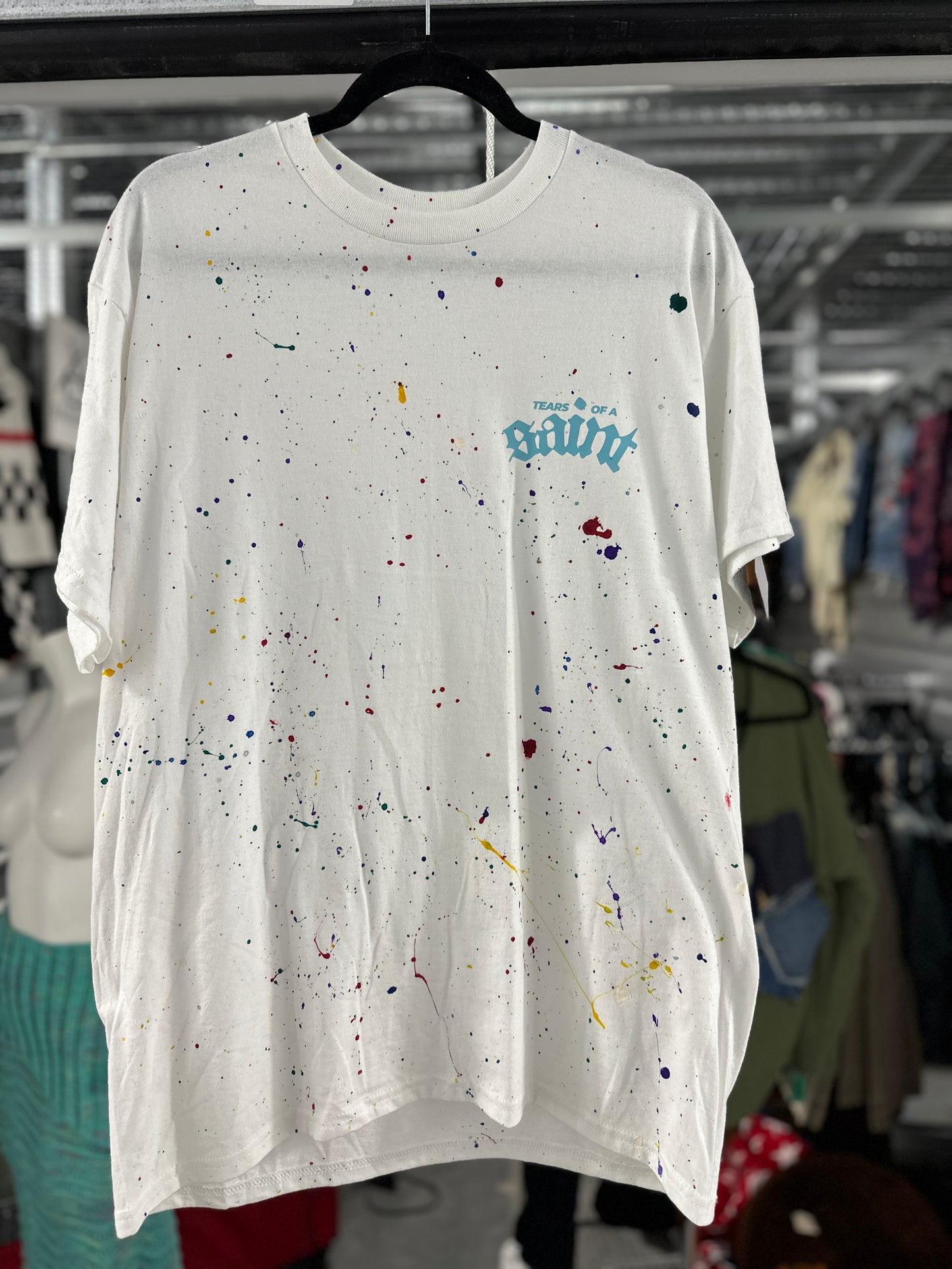 Saints Splatter Logo Tee