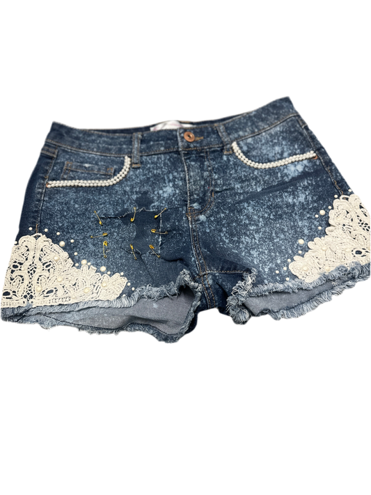 Tears of a Saint - Denim Halo Shorts