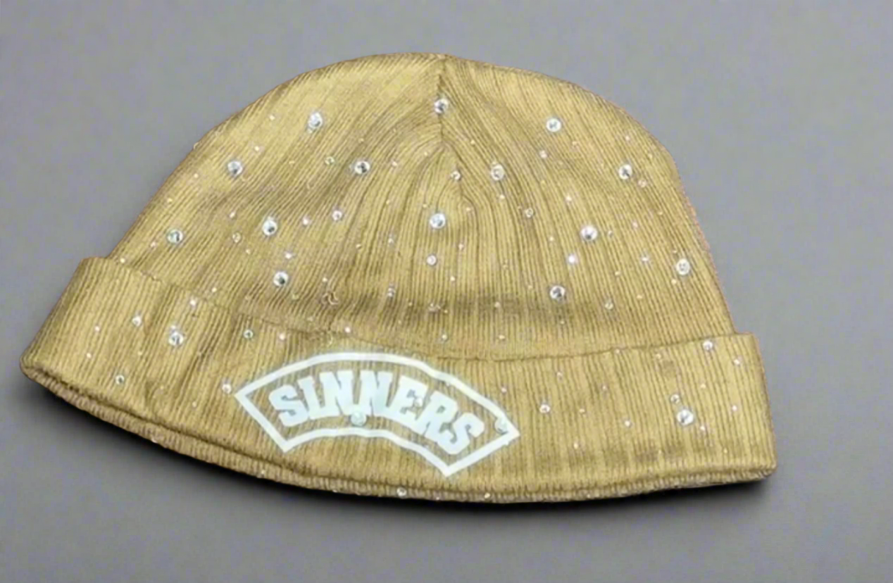 SINNERS Rhinestone Beanie