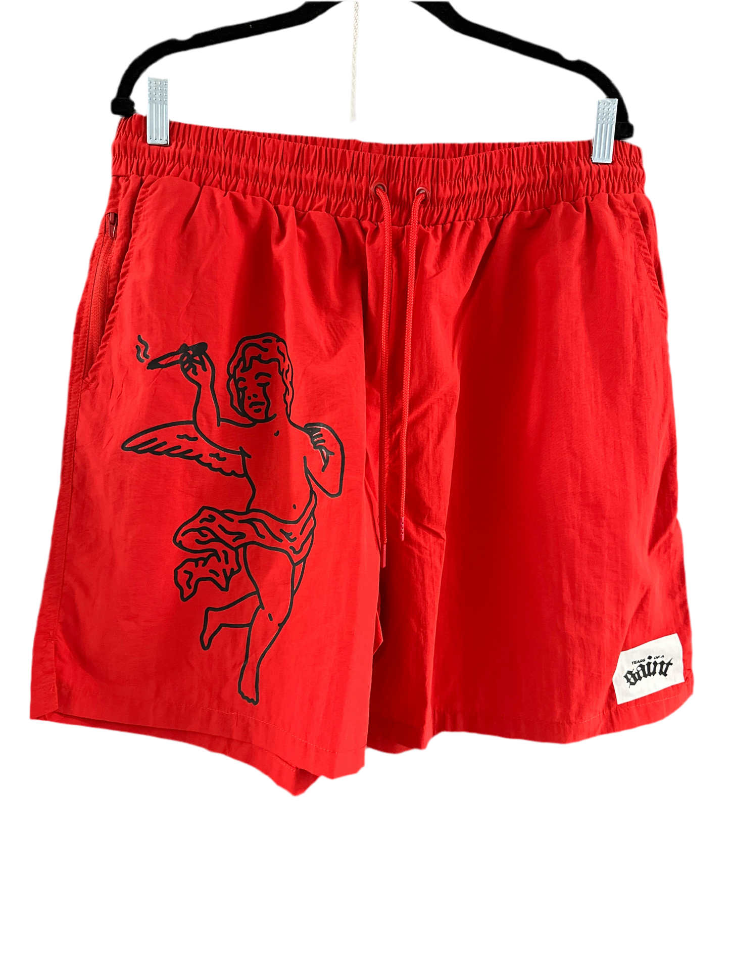 Red Saint Mesh Shorts