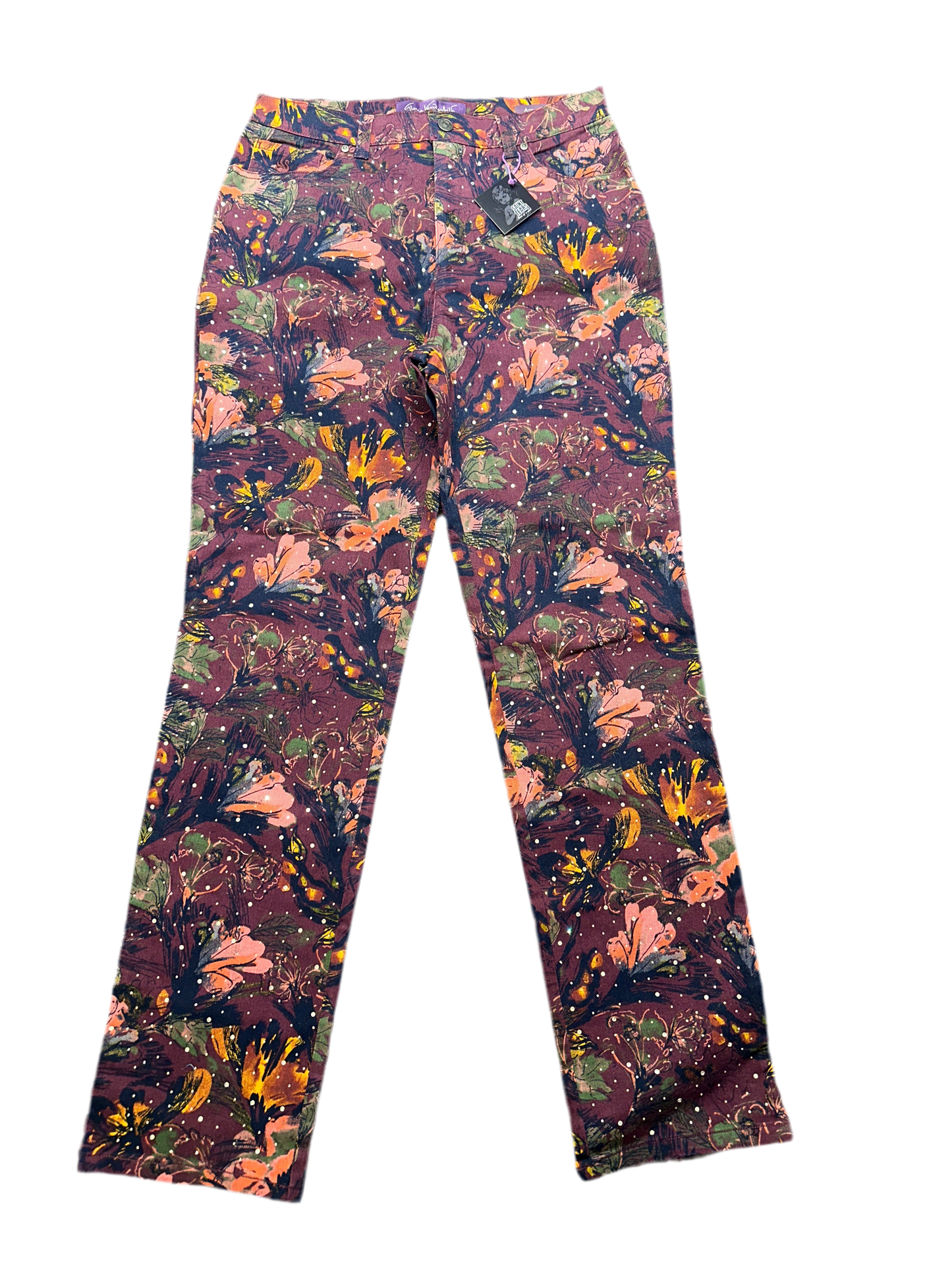 Floral X Rhinestone