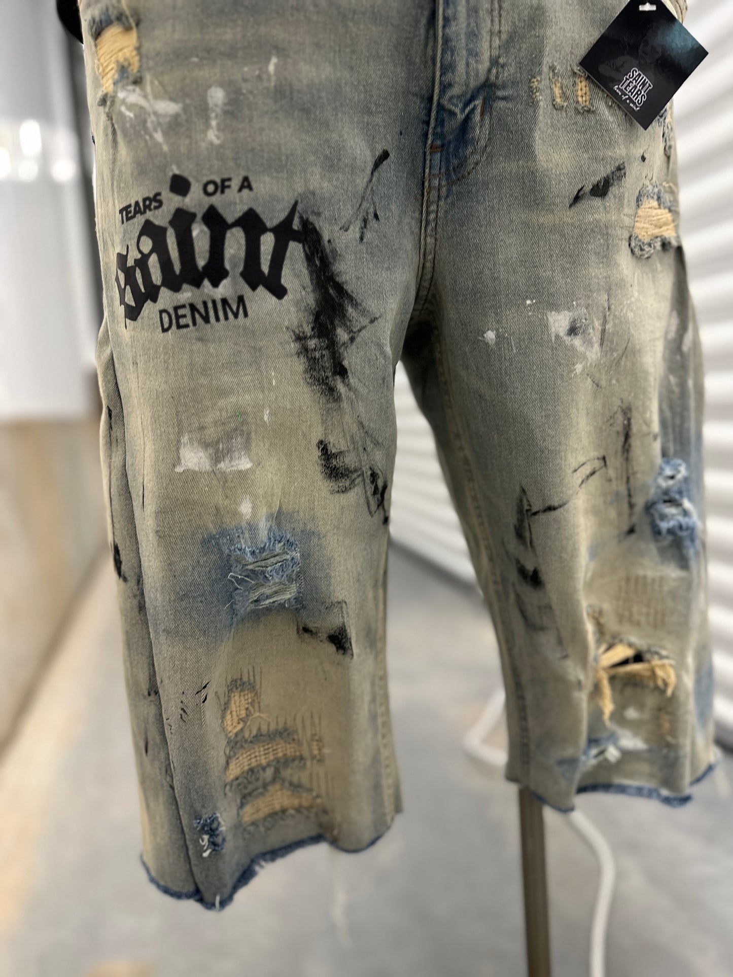Grunge Saint Denim Shorts