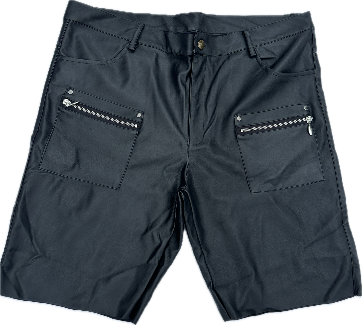 Saint Utility Leather Shorts