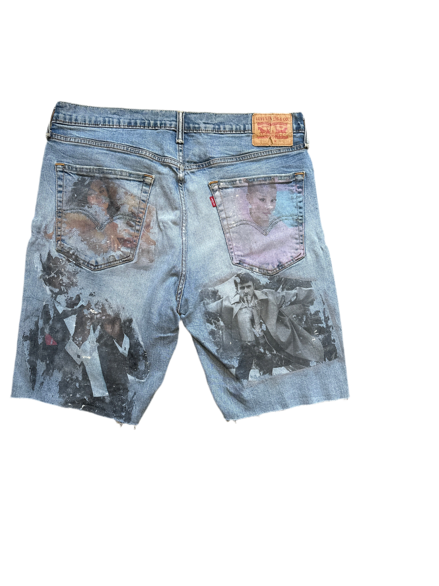 “Saints in Frames” Denim Shorts