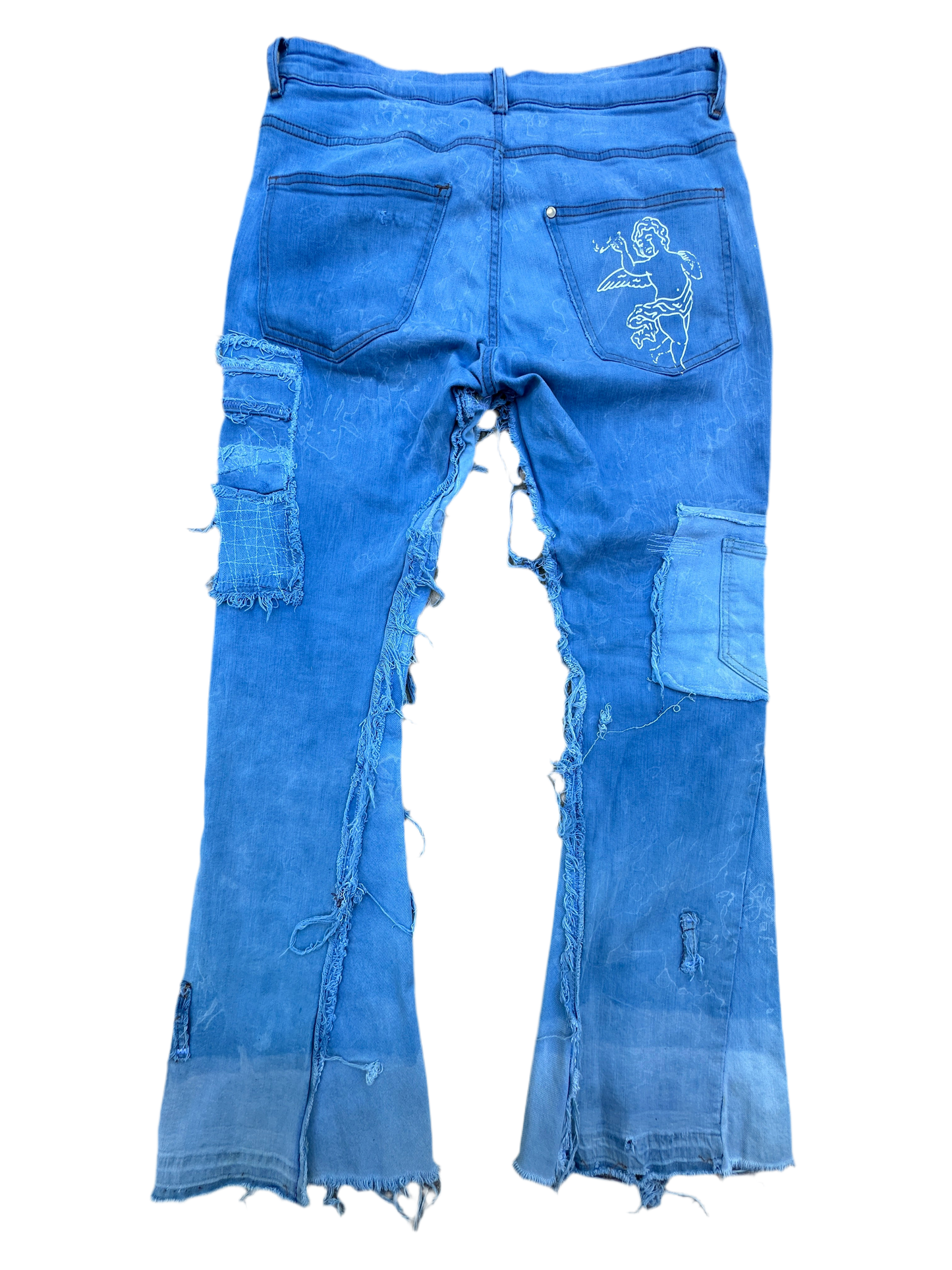 “Saint’s Ruin Distressed Denim”