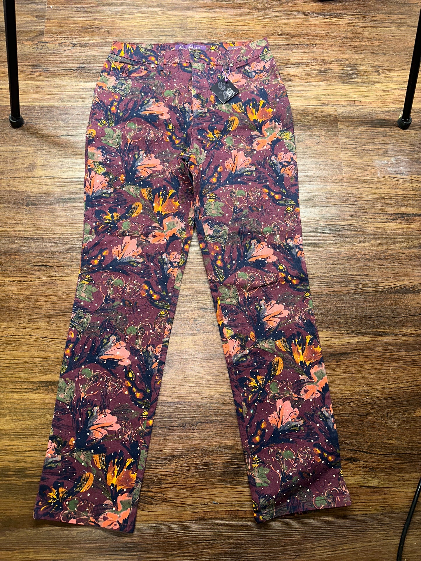 Floral X Rhinestone