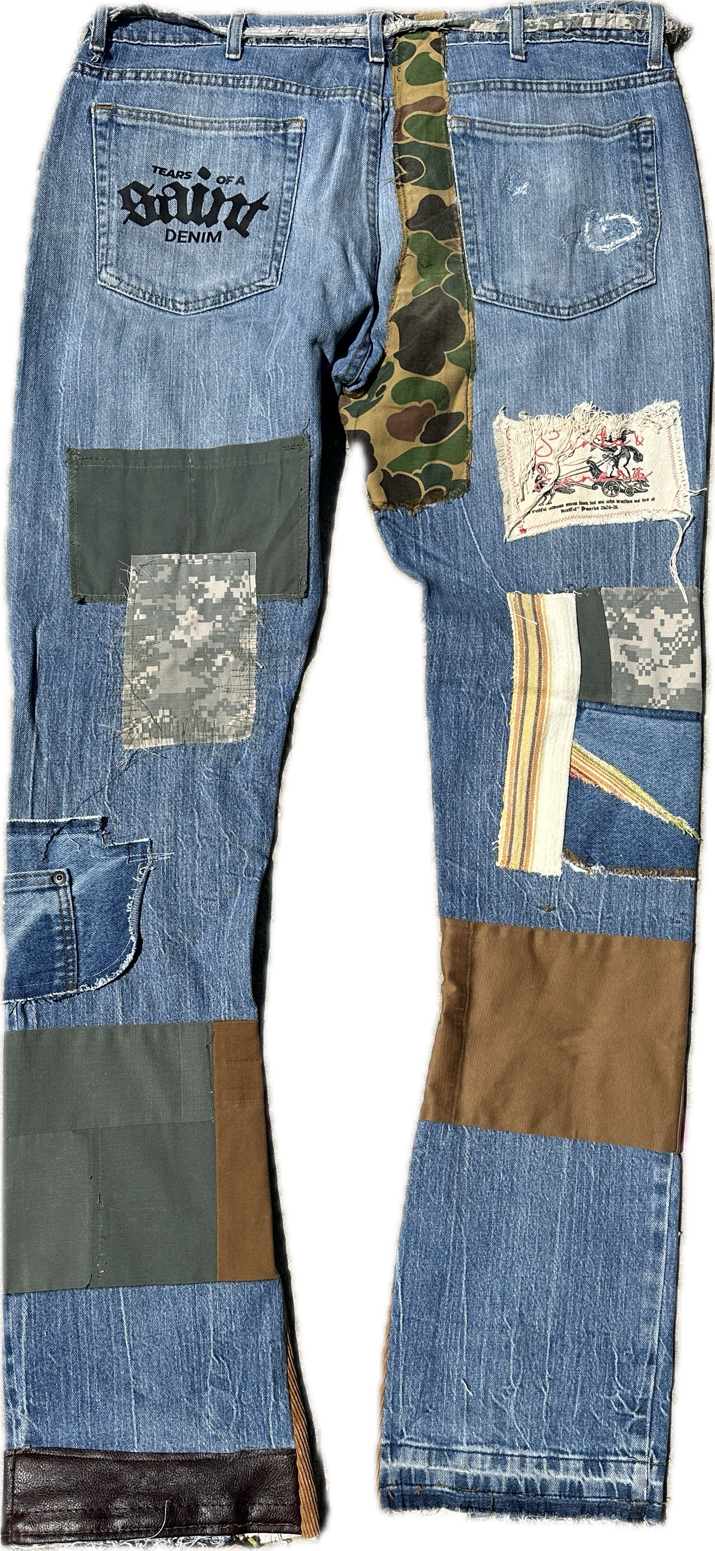 “Saints Archive Patchwork Denim”