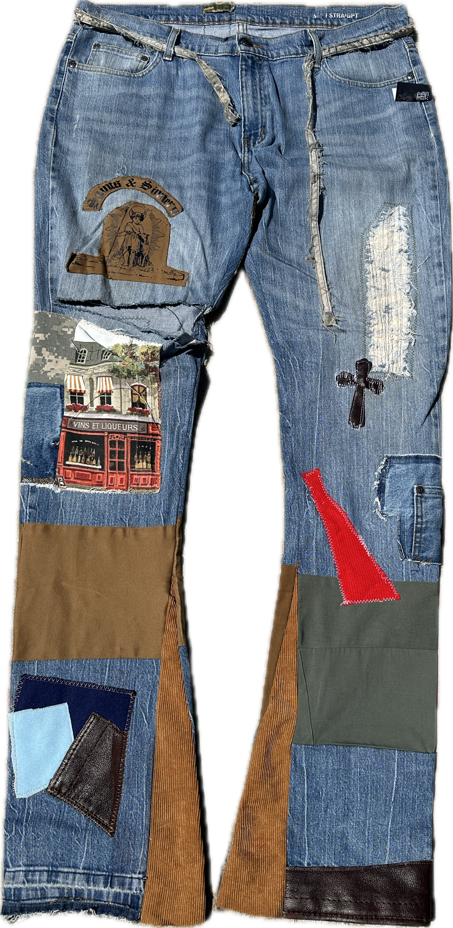 “Saints Archive Patchwork Denim”