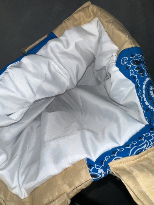 Bandana Patchwork Tote – Blue Sand Edition