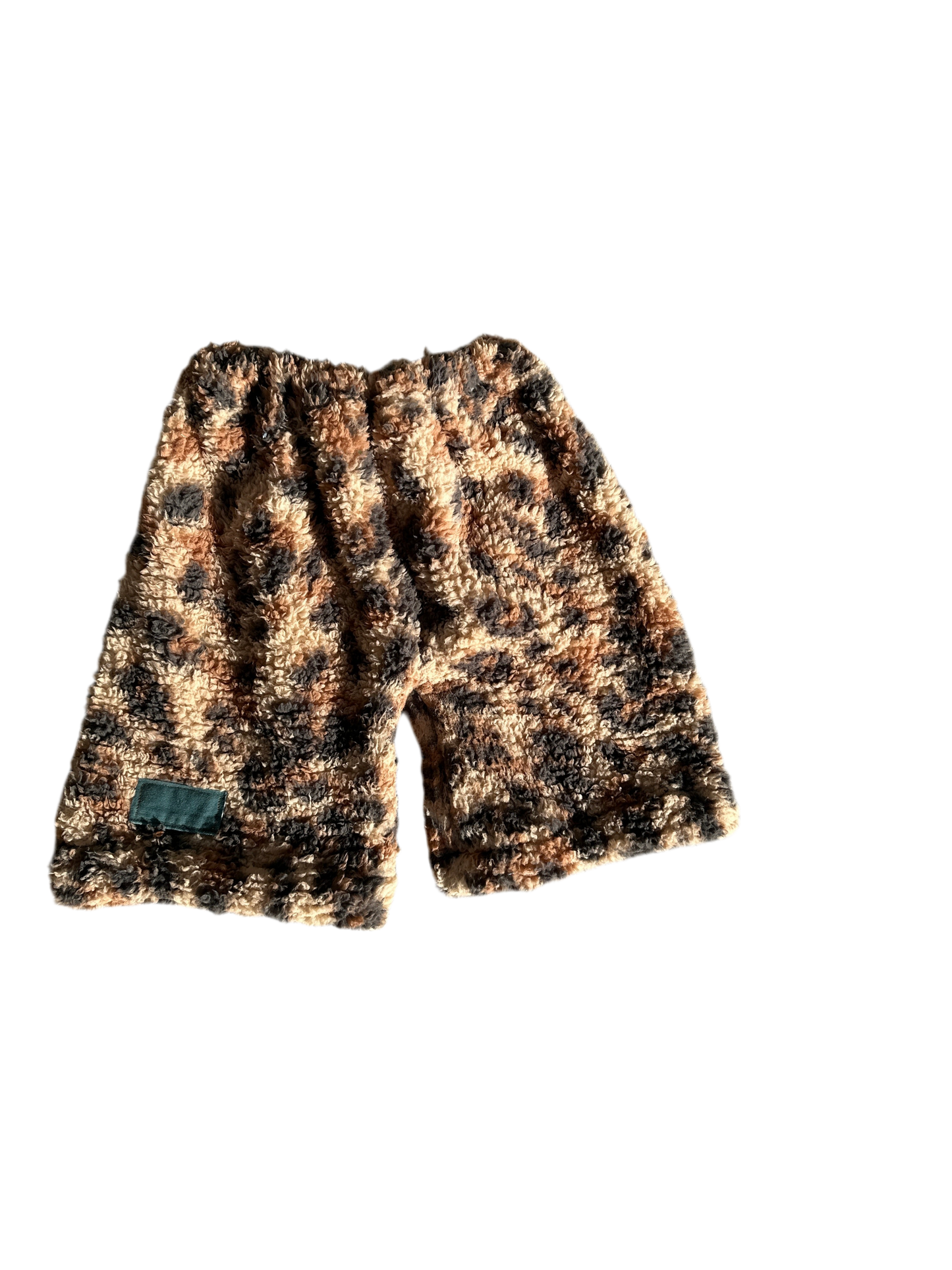 Fuzzy Leopard Shorts