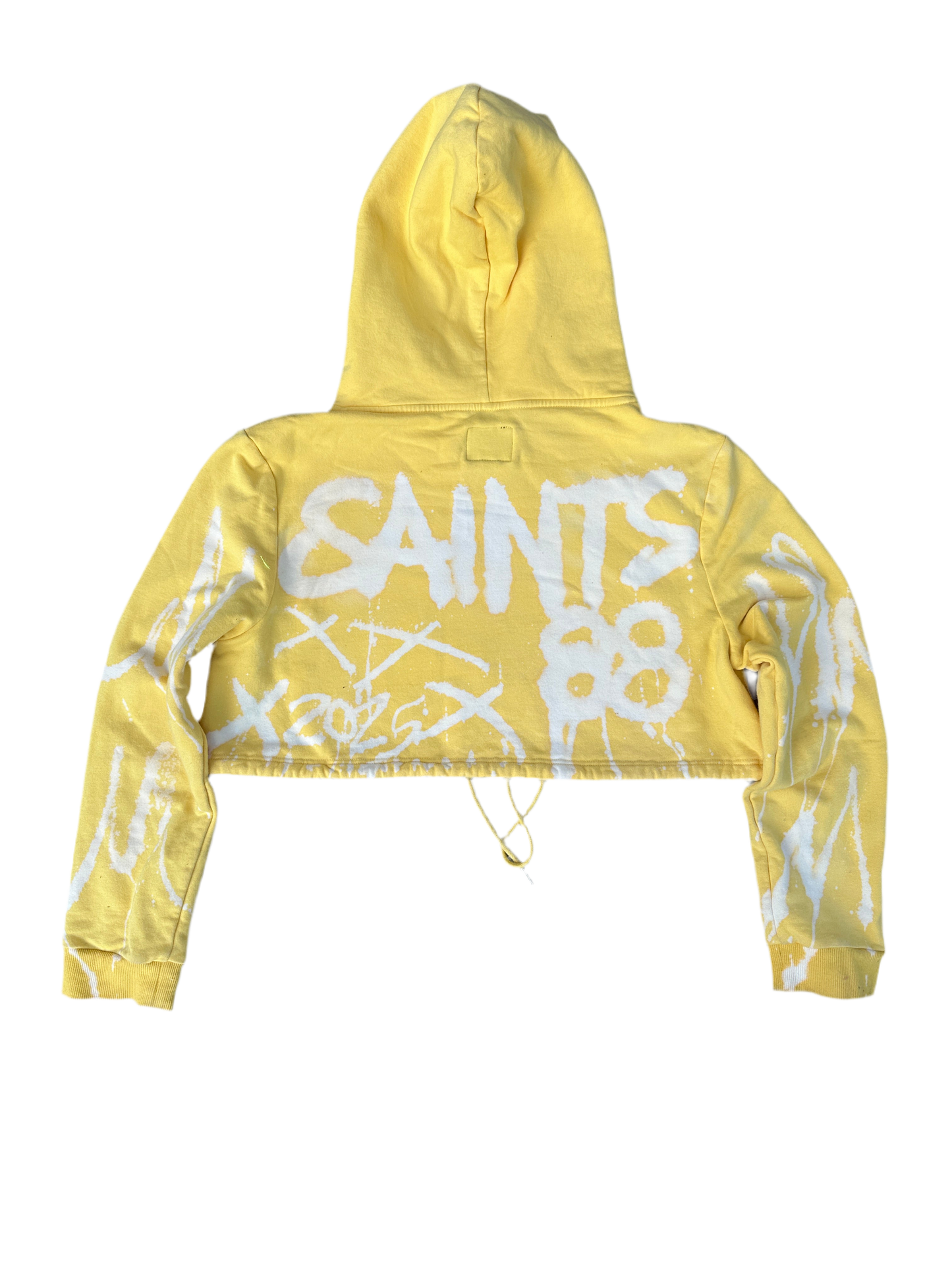 Saints Graffiti Cropped Hoodie