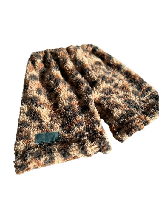 Fuzzy Leopard Shorts