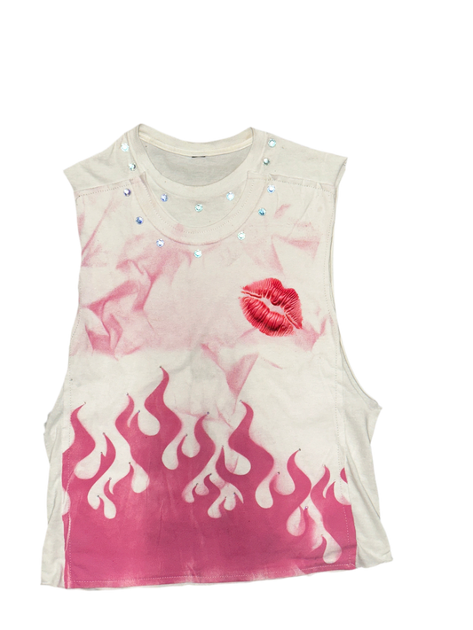 Kiss of Fire Crop Tank