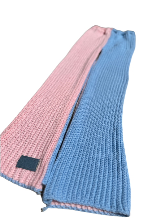 Two-Tone Pastel Crochet Pants