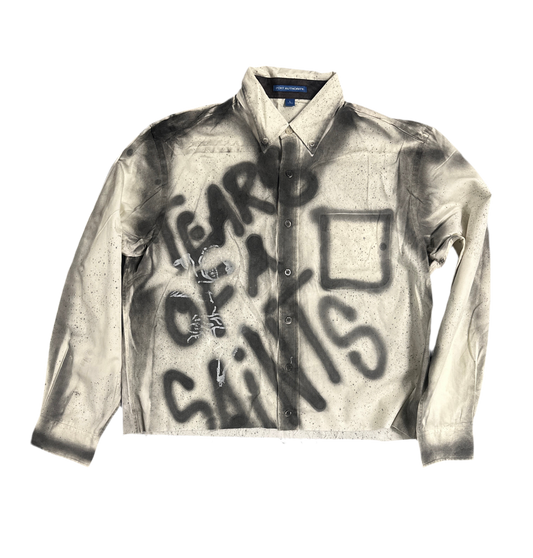 Tears Graffiti Button-Up – Blackout Edition