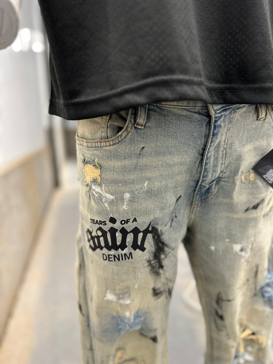 Grunge Saint Denim Shorts