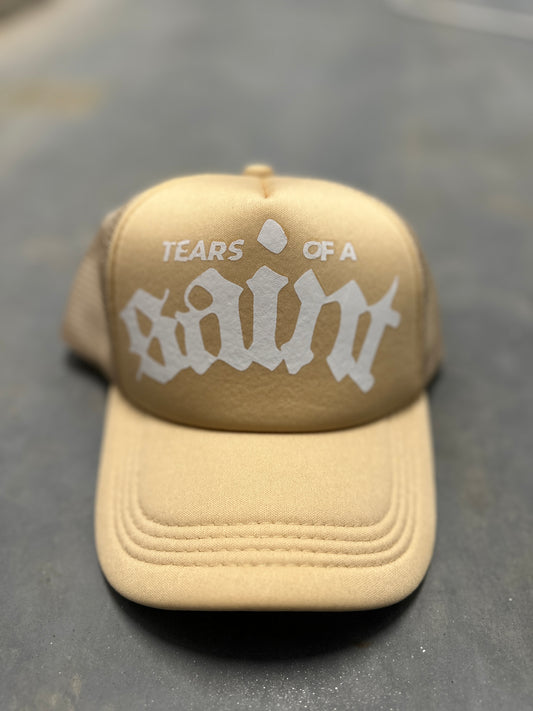 Classic Tears Trucker (Tan/White)