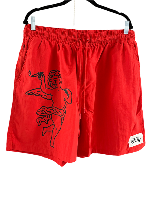 Red Saint Mesh Shorts