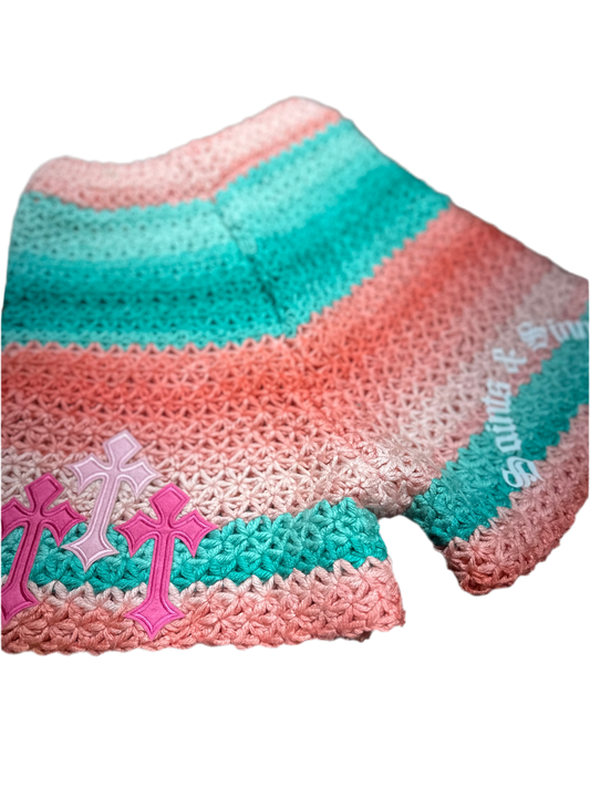 Sunset Saints Crochet Shorts