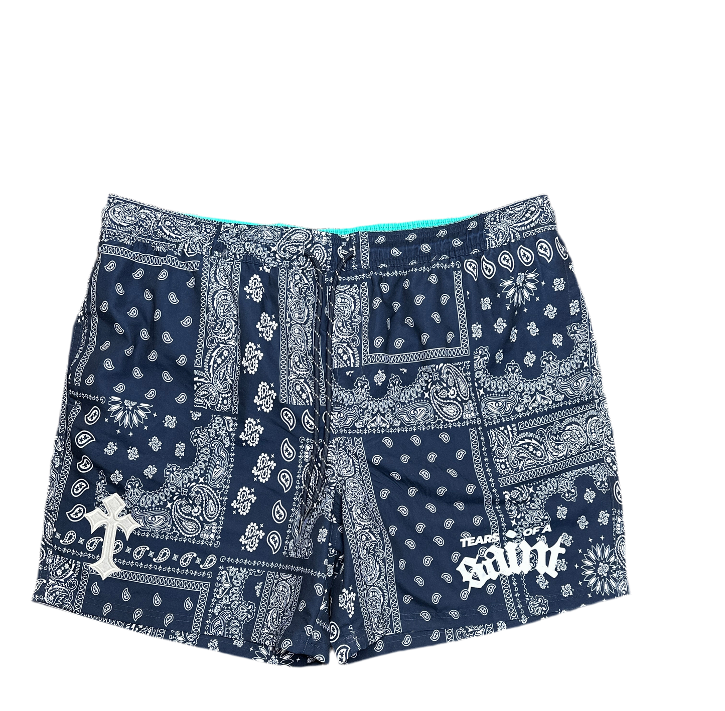 “Saint Paisley” Mesh Shorts