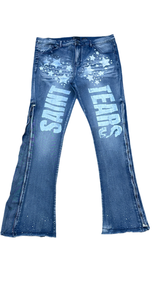 “Falling Stars Flare Denim”