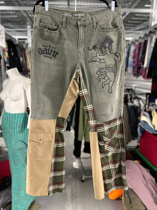 Saints Patchwork Angel Carpenter Denim