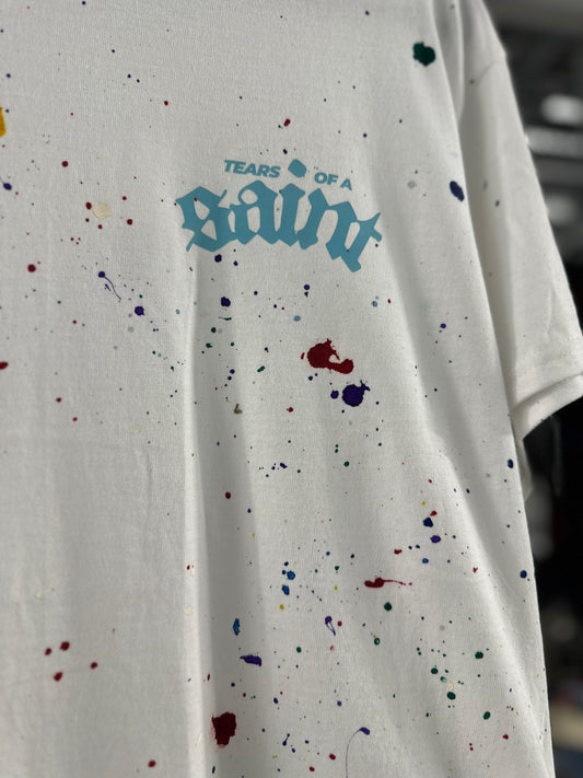 Saints Splatter Logo Tee