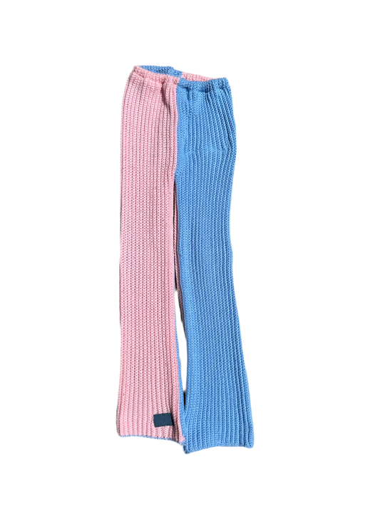 Two-Tone Pastel Crochet Pants