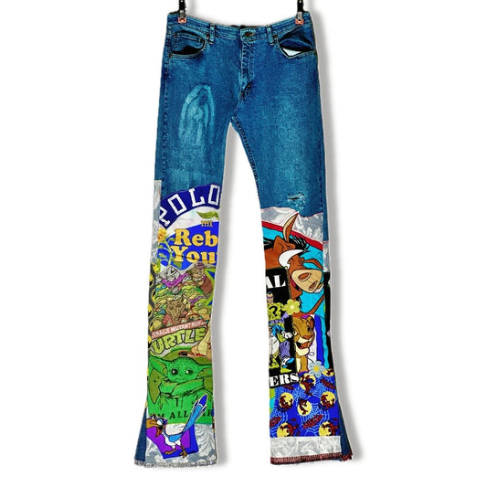 Rebel Youth Stacked Jeans