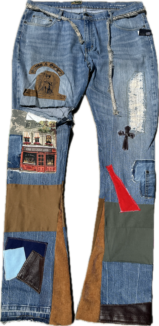 “Saints Archive Patchwork Denim”